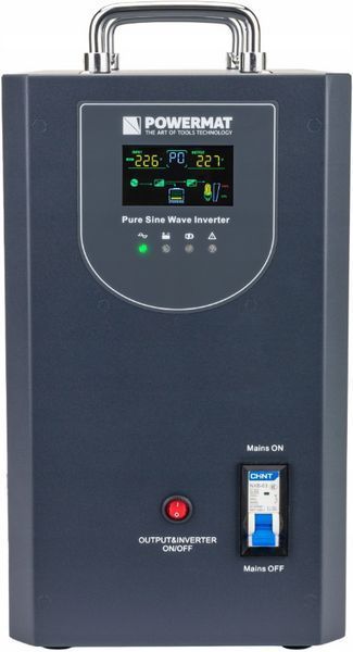 ДБЖ Powermat 3000ВА 2400Вт чиста синусоїда (Польща) PM1218 фото
