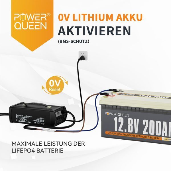 Зарядний пристрій для LiFePo4 акумуляторів 40A 14,6V з екраном Power Queen (Німеччина) PF900CH фото