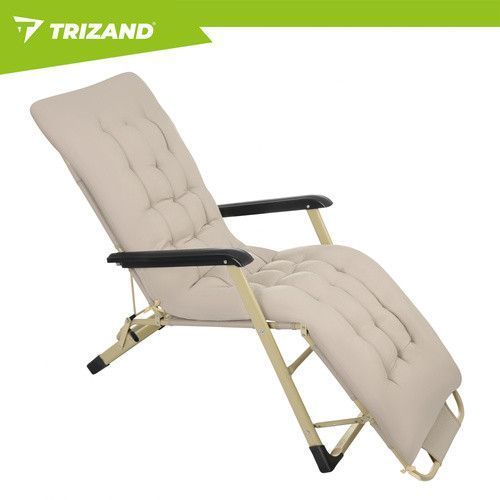 Складаний садовий шезлонг 60x177x30 см Trizand 27553 mx9850 фото