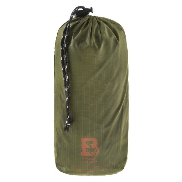 Пончо Badger Outdoor Rain Poncho Ripstop Olive mx9565 фото