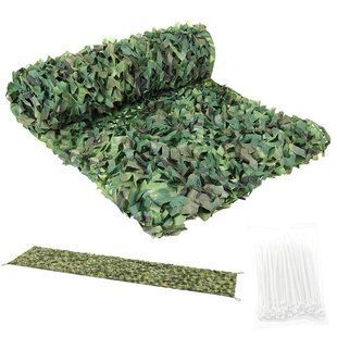 Камуфляжна сітка, що маскує 2x5 м Gardlov 27383 + 100 шт. стяжок mx9341 фото