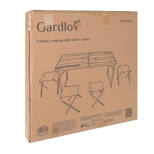 Раскладной садовый стол + 4 стула Gardlov 27304 50602 фото