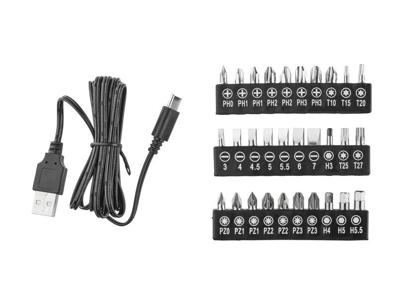 Акумуляторна викрутка Parkside PAS 5 D5 шуруповерт з насадками 4 V, 1500 mAh, 10 Nm, Німеччина mx9646 фото