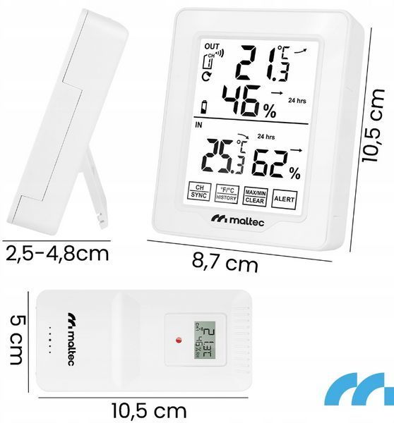 Бездротова метеостанція MalTec Daily600M (Польща) 112828 фото