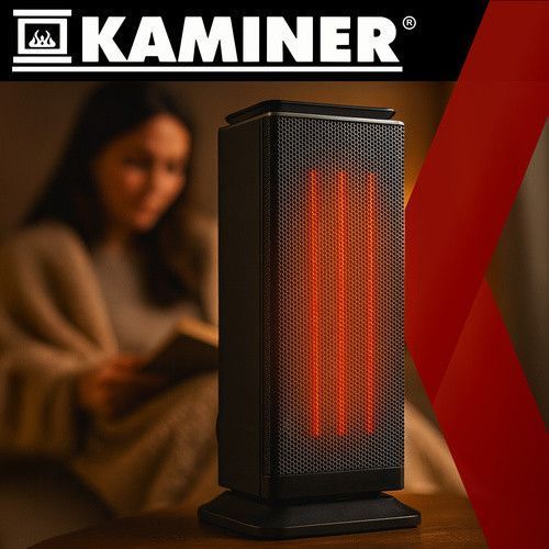 Електричний керамічний обігрівач Lumni 2.0 Kaminer 26376 з таймером 2000 Вт mx9343 фото