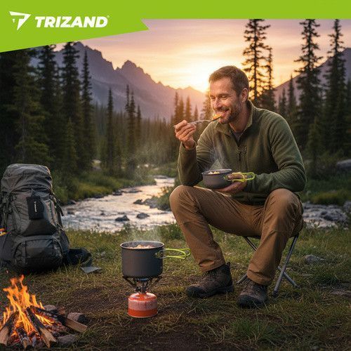 Набір туристичного посуду 1,2 л Trizand 27413 mx9569 фото