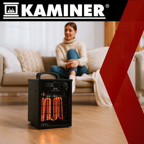 Електричний обігрівач 3000 Вт Kaminer 26072 mx9845 фото