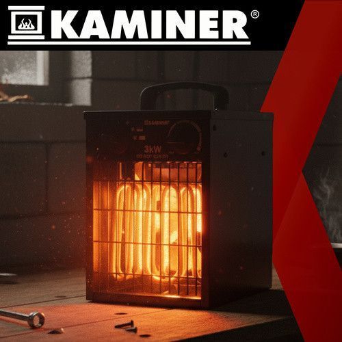 Електричний обігрівач 3000 Вт Kaminer 26072 mx9845 фото