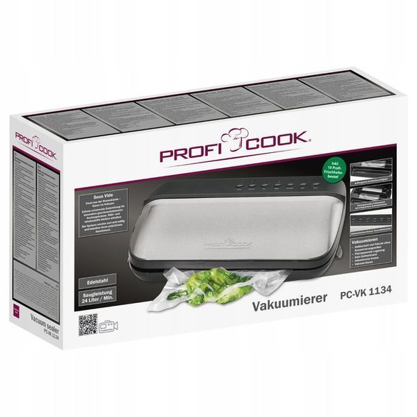 Вакууматор ProfiCook PC-VK 1134 вакуумный упаковщик 120Вт mx9074 фото