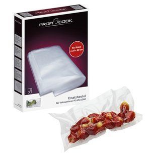 Пленка пакеты для вакууматора ProfiCook 28х40см 50 шт. mx9081 фото