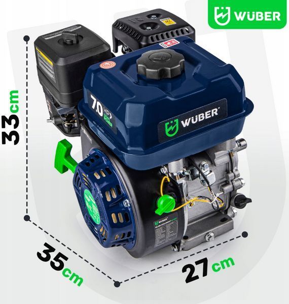 Двигатель внутреннего сгорания 7кВт 20мм WUBER (Польша) W41001 фото