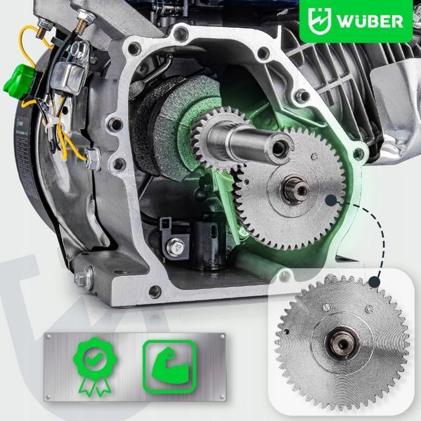 Двигатель внутреннего сгорания 7кВт 20мм WUBER (Польша) W41001 фото