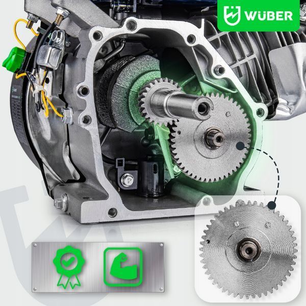 Двигатель внутреннего сгорания 7кВт 19мм WUBER (Польша) W41003 фото
