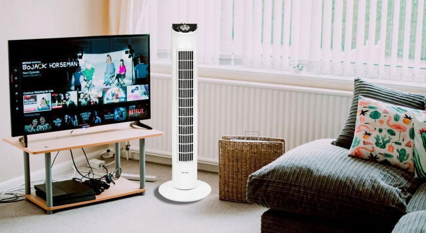 Вентилятор колонний Blow Tower Fan білий (Польша) 44-073 фото