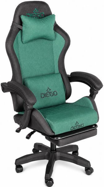 Крісло геймерське DIEGO Fabric X Green DGFX-03 фото