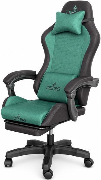 Крісло геймерське DIEGO Fabric X Green DGFX-03 фото
