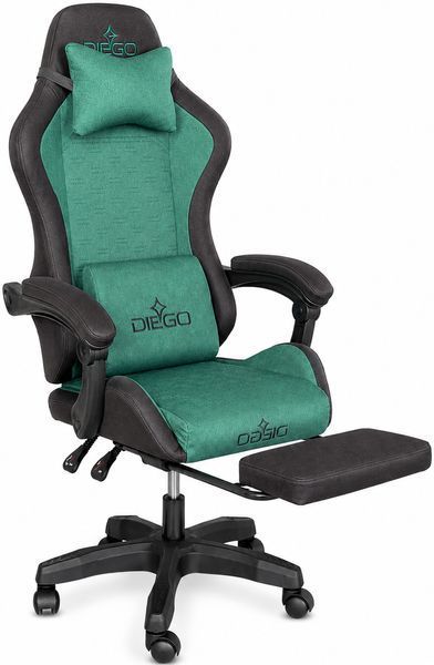 Крісло геймерське DIEGO Fabric X Green DGFX-03 фото