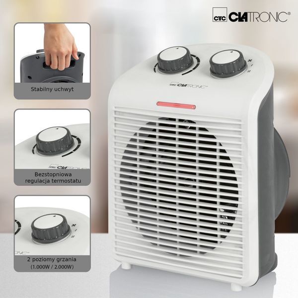 Тепловентилятор Clatronic HL 3761 2000 Вт 12428 фото