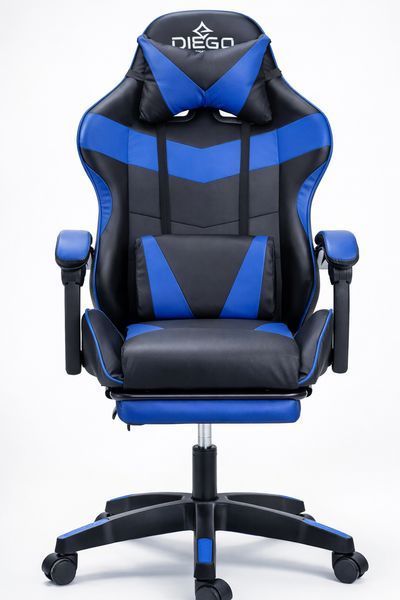 Крісло геймерське DIEGO Phantom RS Black-Blue Phantom-Blue фото