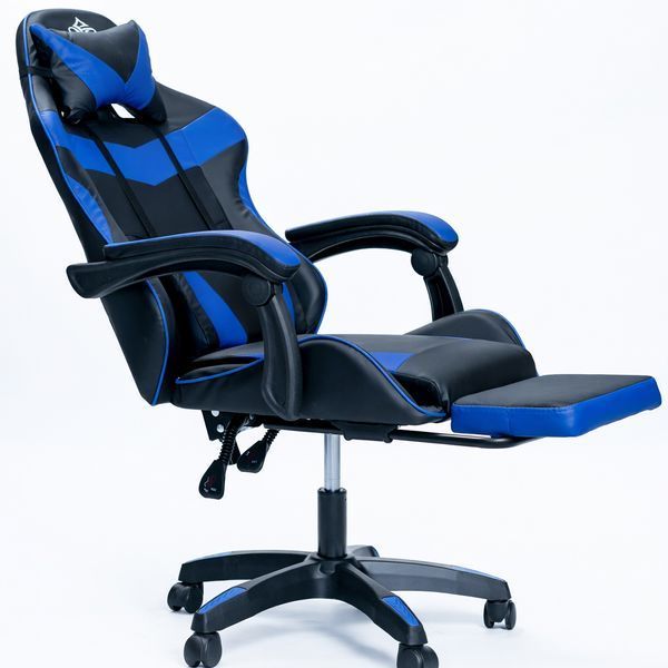 Крісло геймерське DIEGO Phantom RS Black-Blue Phantom-Blue фото