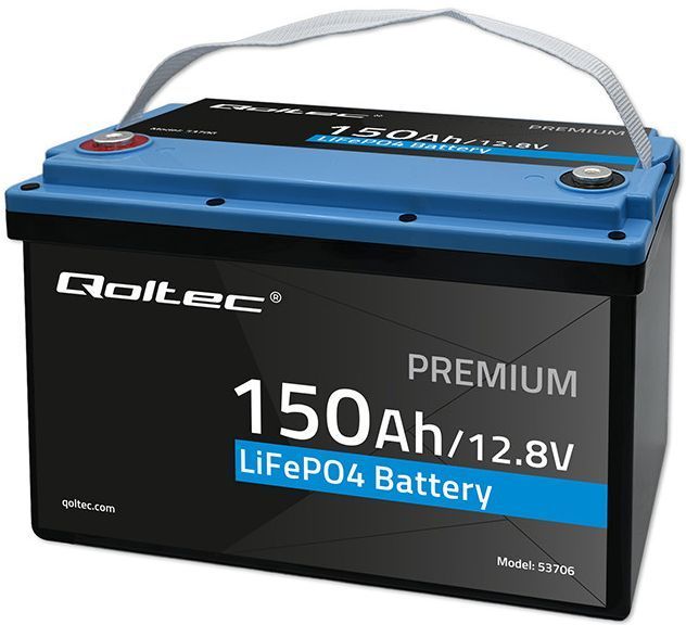 Акумулятор LiFePO4 150Агод 12,8V BMS Qoltec (Польща) 53706 фото