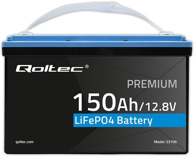 Акумулятор LiFePO4 150Агод 12,8V BMS Qoltec (Польща) 53706 фото