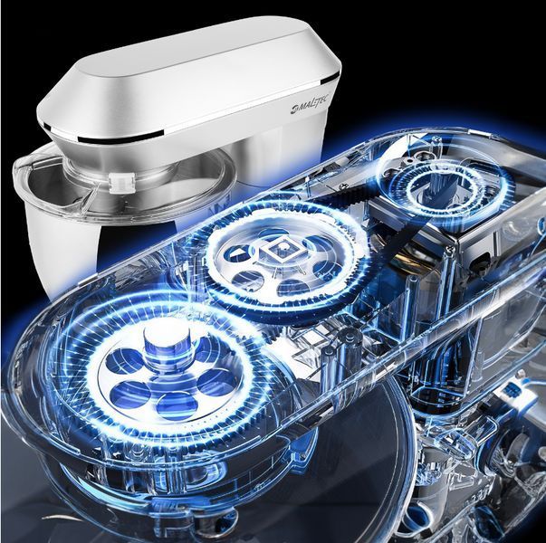 Тістоміс міксер планетарний MalTec 2200W Silver 110764 фото