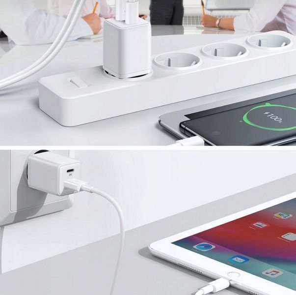 Зарядний пристрій USB/USB C 30 Вт ЄС (Польща) L-QP303 фото