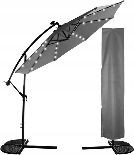 Зонт садовый Carruzzo с LED подсветкой 3м (Польша) L43G фото