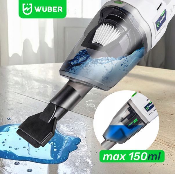 Аккумуляторный ручной пылесос 2в1 WUBER 120Вт (Польша) W04666 фото