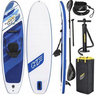 SUP дошка 305см Bestway 65350 із аксесуарами сапборд сап дошка 120 кг 305 x 84 х 12 см, синя mx9447 фото