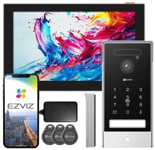 Умный 2-проводной IP видеодомофон EZVIZ HP7 PRO 4K (8" Touch Screen, Wi-Fi 6, Биометрия, RFID, PIN) mx9904 фото