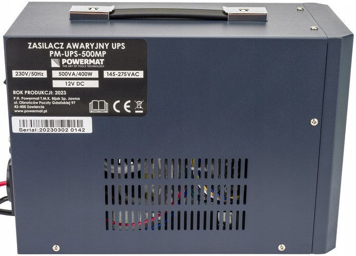 ДБЖ Powermat 500ВА 400Вт чиста синусоїда + аккумулятор Powermat 12В 100Ач (Польща) PM1212+ фото