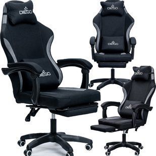Крісло геймерське DIEGO Soft Black G2711-Black фото